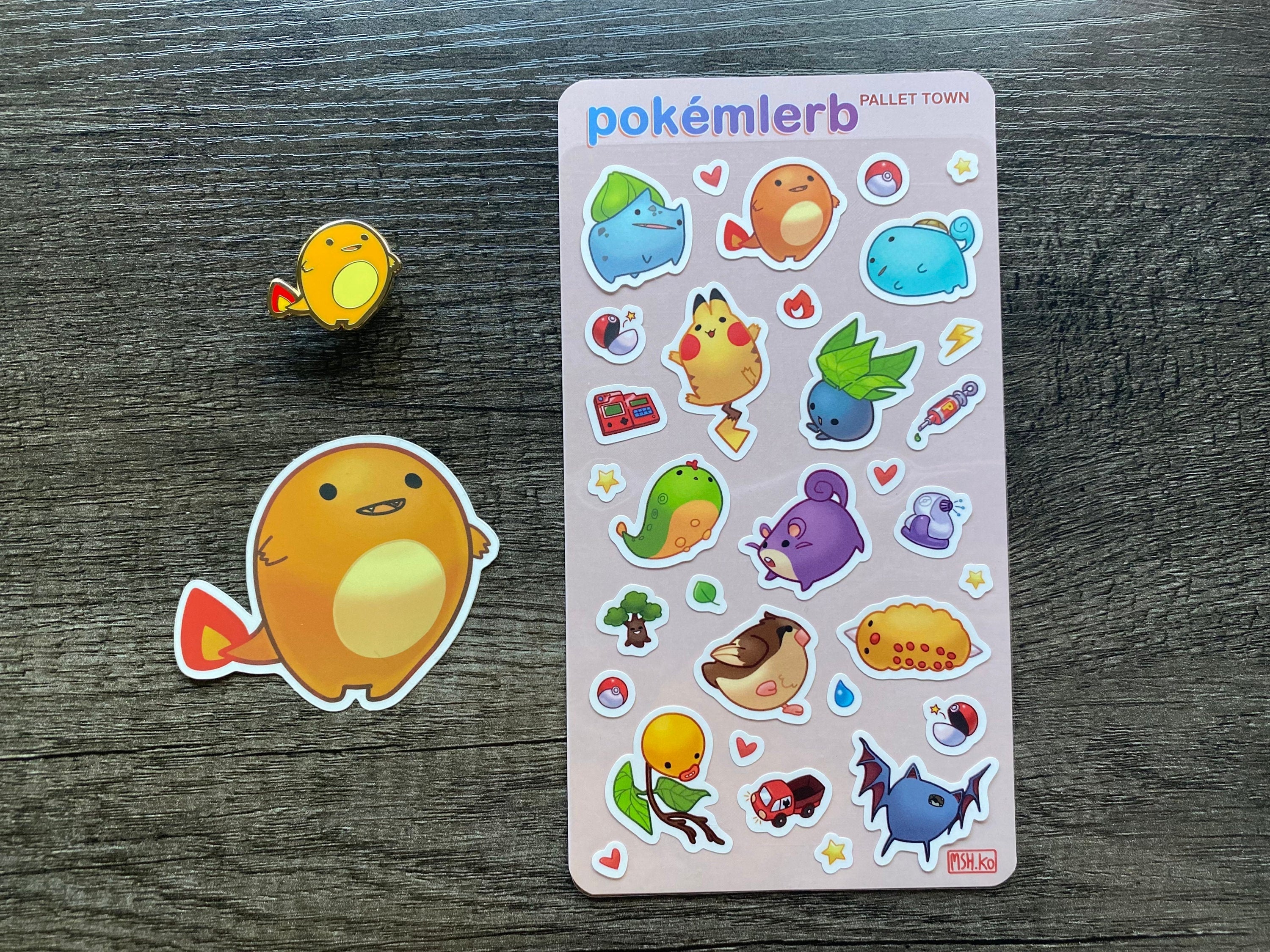 I CHOOSE YOU bundle · Enamel pin and stickers · derp