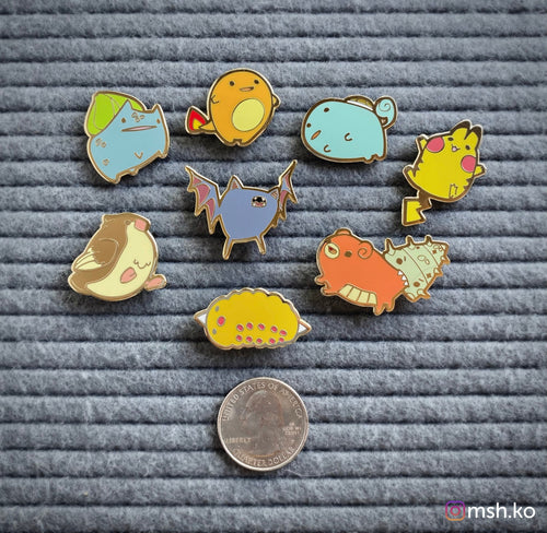 Pokemlerb Hard Enamel Pins • Cute Derpy Pokemon