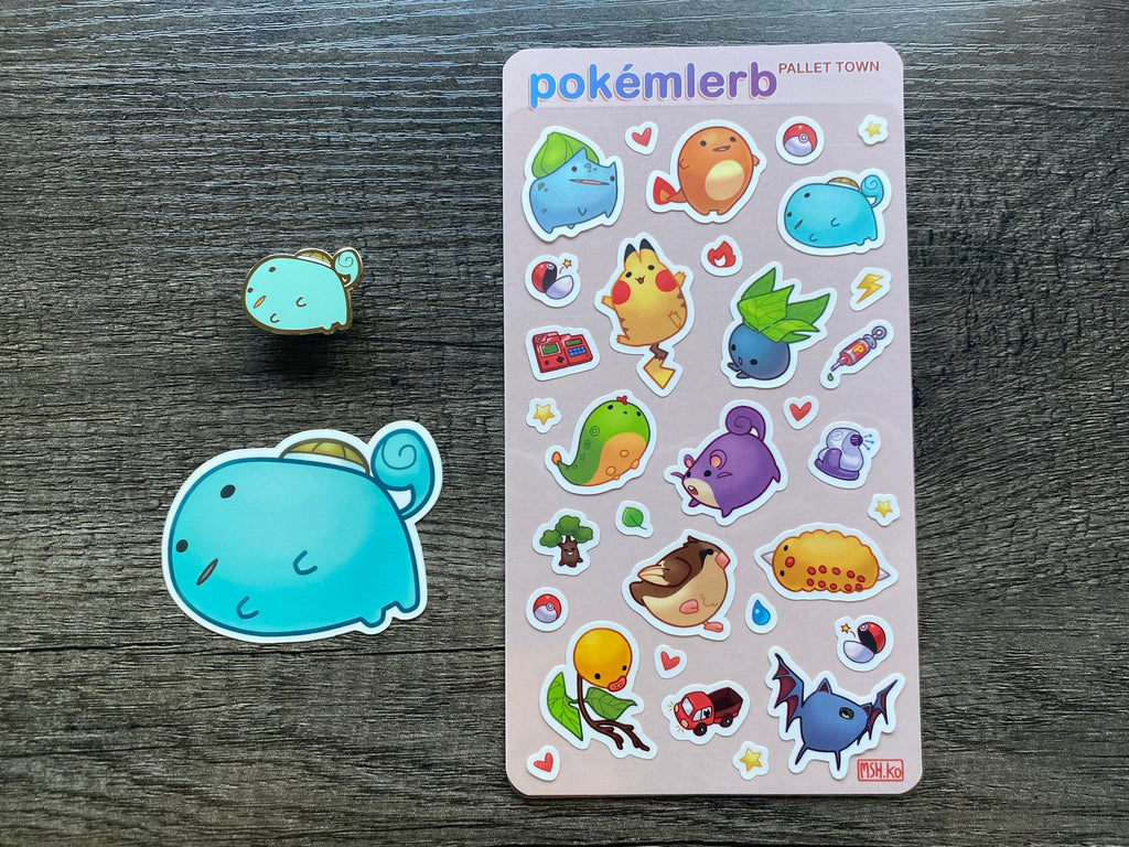 I CHOOSE YOU bundle · Enamel pin and stickers · derp