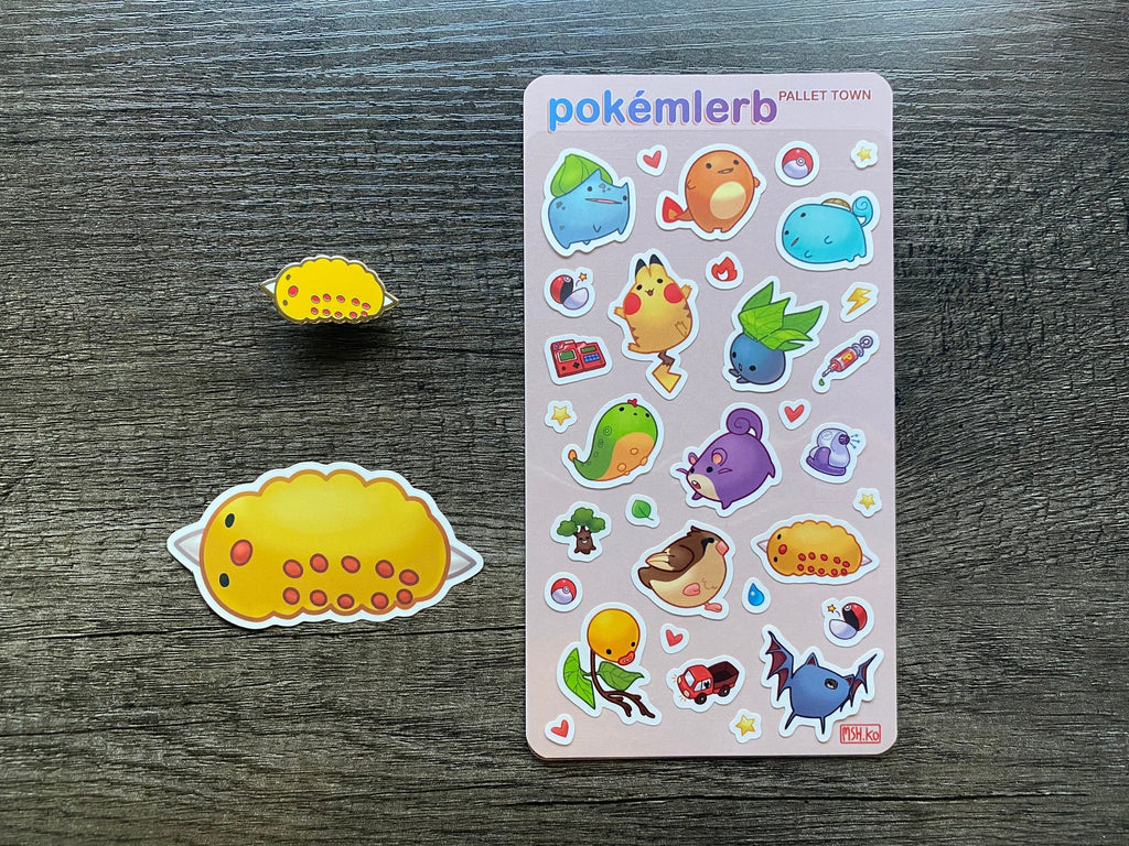 I CHOOSE YOU bundle · Enamel pin and stickers · derp