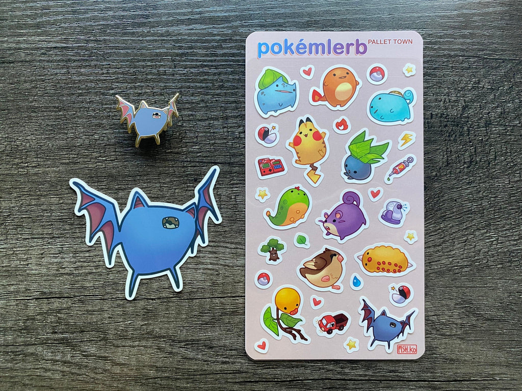 I CHOOSE YOU bundle · Enamel pin and stickers · derp