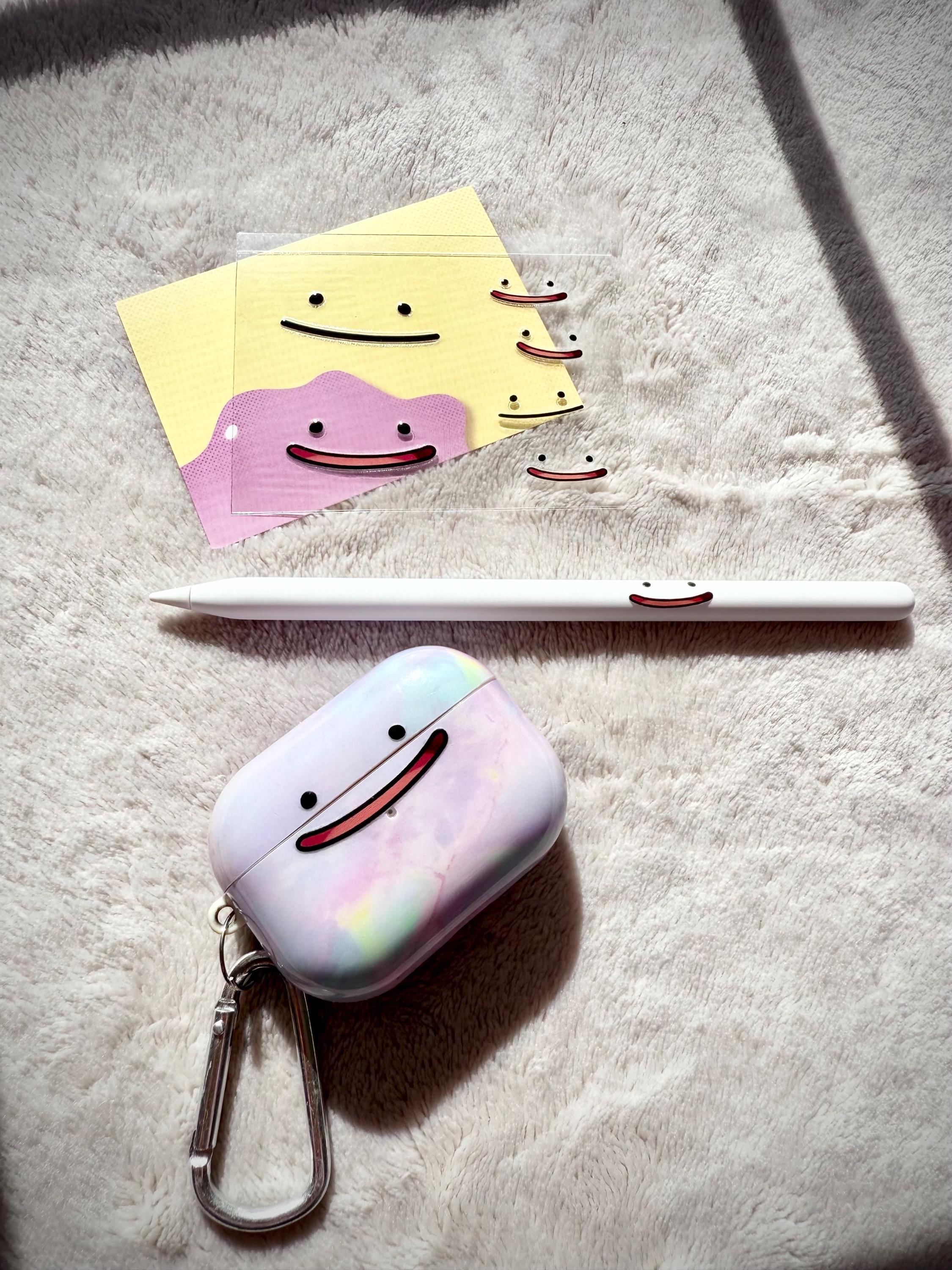 Ditto-fy It! MINI Decals • Borderless Transfer • Poke Pokopia • Ditto face sticker