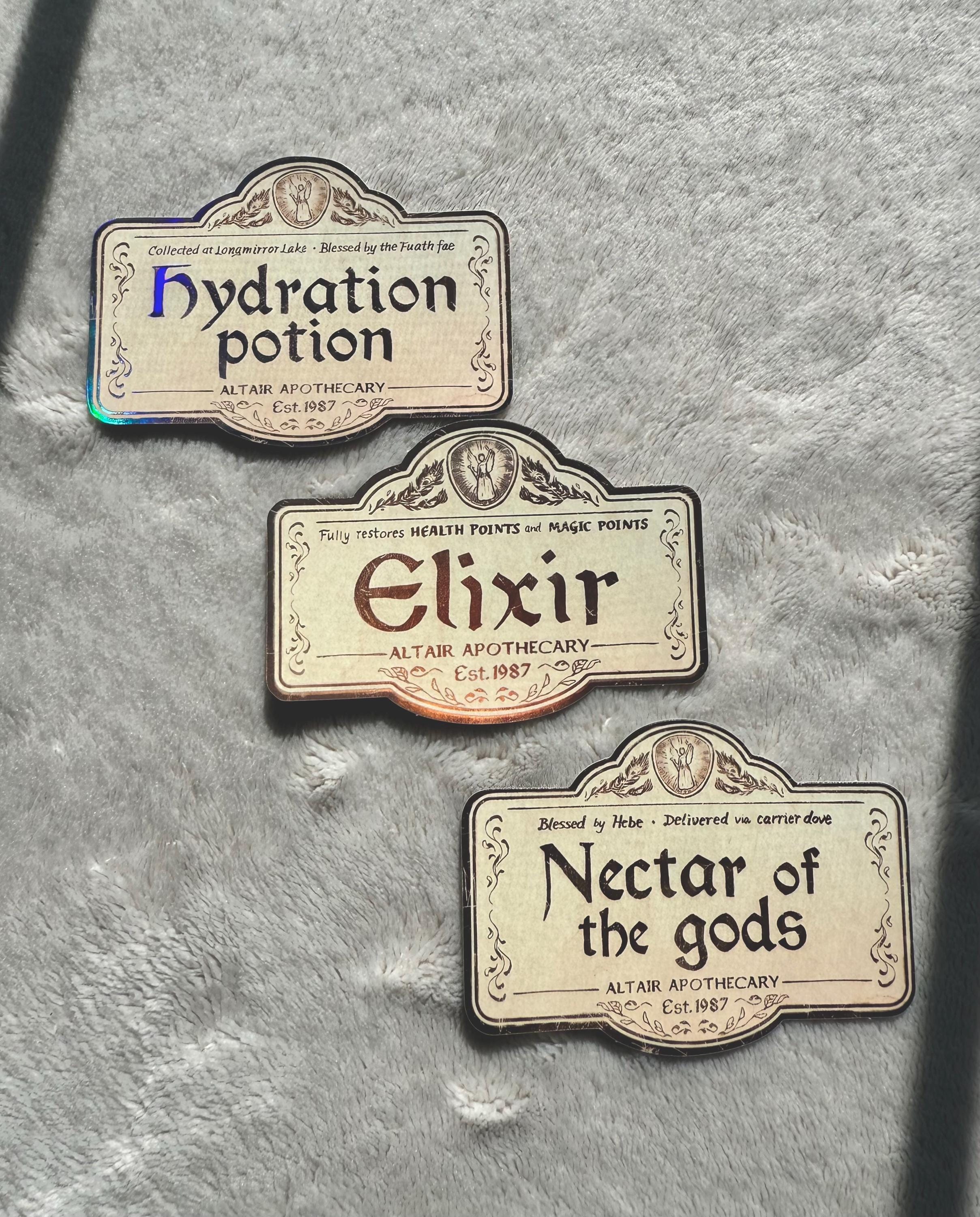 Water Adventure stickers · RPG · DND · Potions & Elixirs · Magic