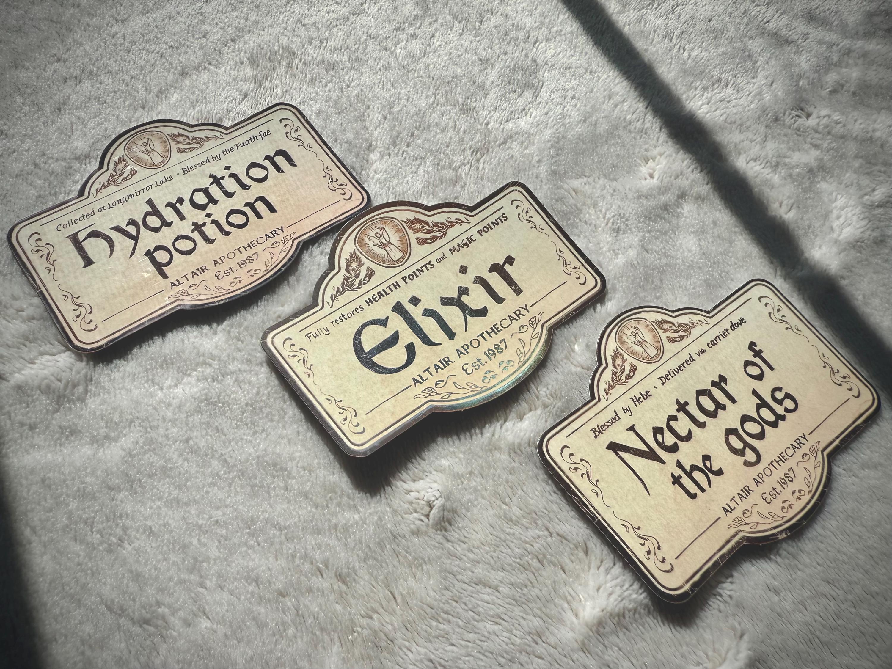 Water Adventure stickers · RPG · DND · Potions & Elixirs · Magic
