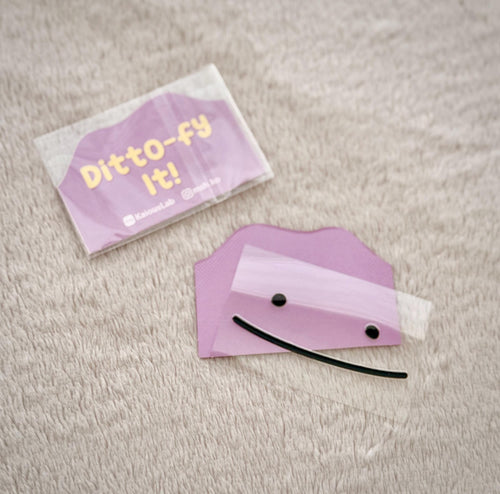 Ditto-fy It! Borderless Decal Closed Mouth • Transfer • Poke Pokopia • Ditto face Sticker