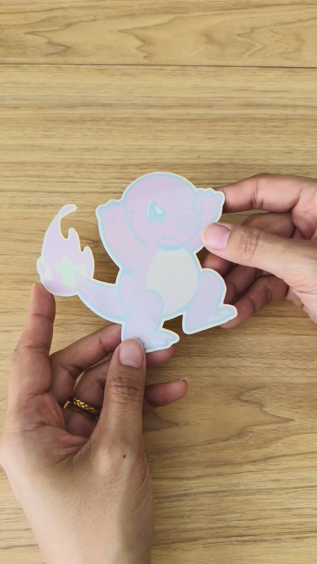 Mad Fire Lizard Window Sticker Easter Egg